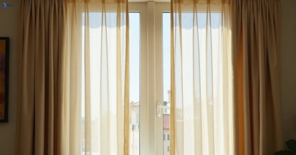 Dull dusty drapes in greenslopes before professional cleaning